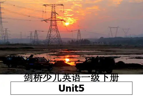 最新剑桥少儿英语一级下册Unit5教学讲义PPT