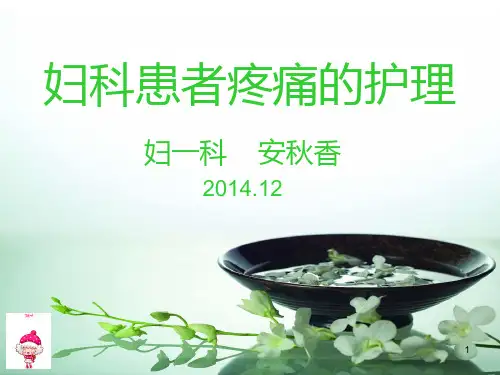 疼痛的评估与护理ppt课件