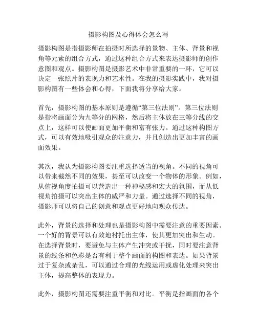 摄影构图及心得体会怎么写