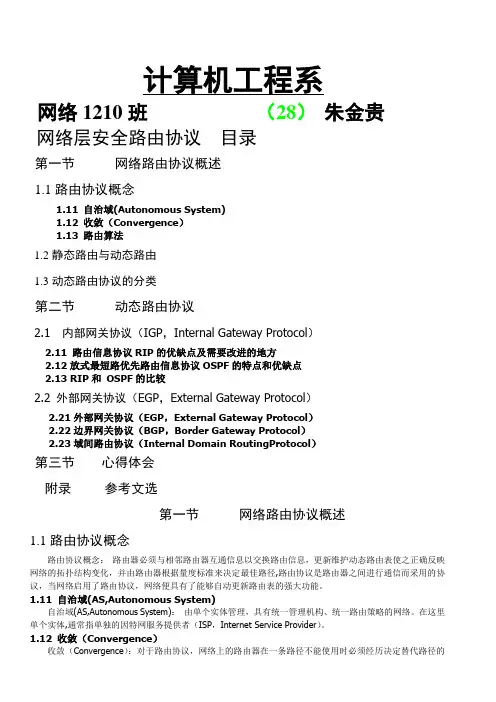 网络层路由协议论文.doc