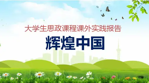 大学生思政课程课外实践报告授课课件ppt
