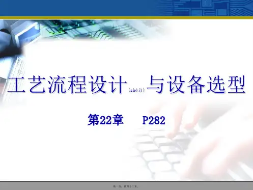 工艺流程设计与设备选型(PPT)
