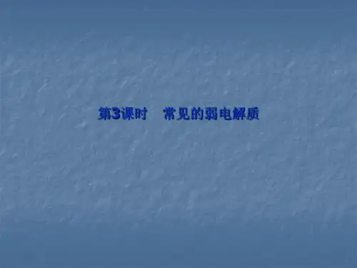 专题3第一单元《弱电解质的电离平衡》第3课时ppt苏教版选修四课件