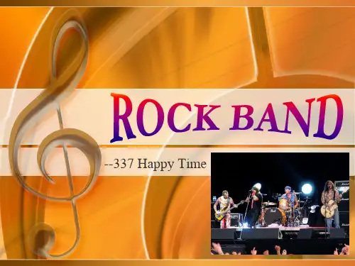ROCKBANDS英语介绍摇滚乐队PRESENTATION