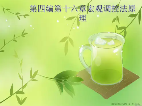 第四编第十六章宏观调控法原理