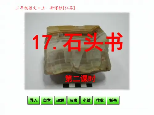 三年级上册语文课件-17 石头书-第二课时(共30张PPT)_苏教版