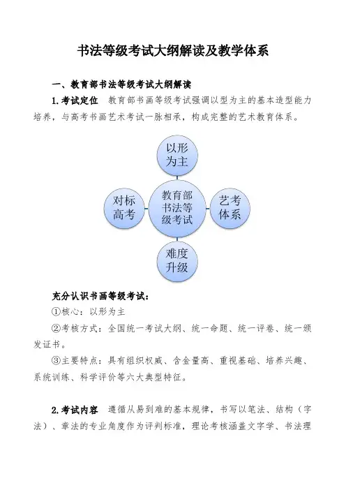 教育部书法等级考试大纲