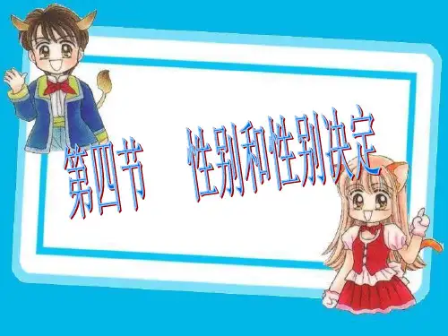 北师大版初中生物八年级上册 第六单元第二十章第四节 性别和性别决定 课件  (共17张PPT)