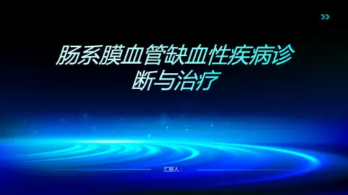 肠系膜血管缺血性疾病诊断与治疗PPT