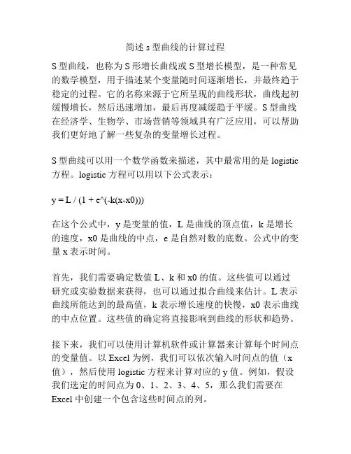 简述s型曲线的计算过程