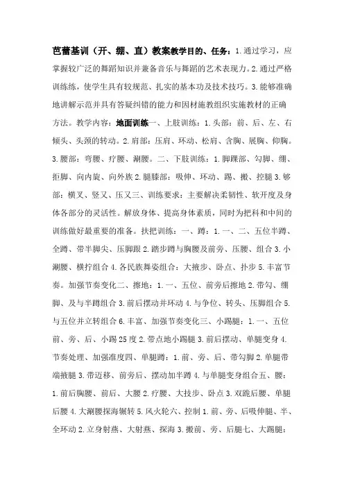 高中音乐人音版公开课教案芭蕾的四大审美原则——开、绷、直、立