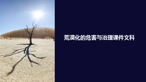 荒漠化的危害与治理课件文科