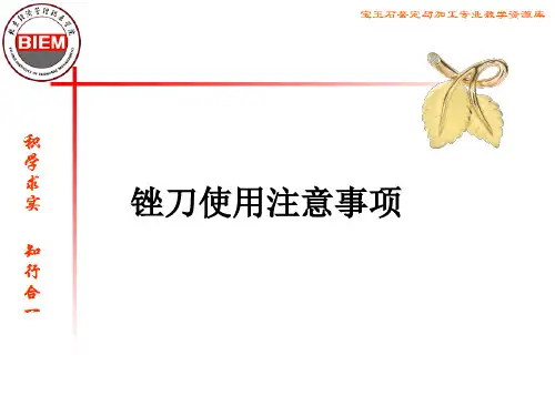 锉刀使用注意事项.