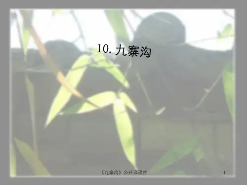 《九寨沟》公开课课件