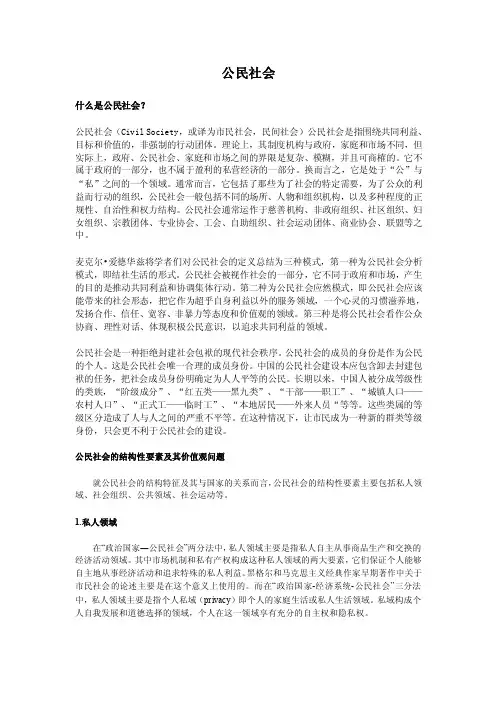 公民社会概念版