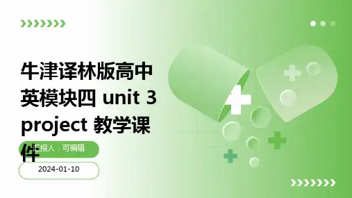 牛津译林版高中英模块四 Unit 3 Project教学课件