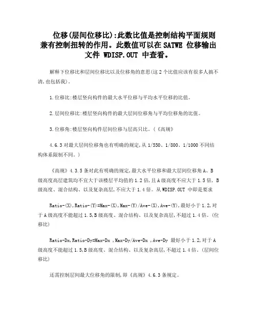 详解位移比