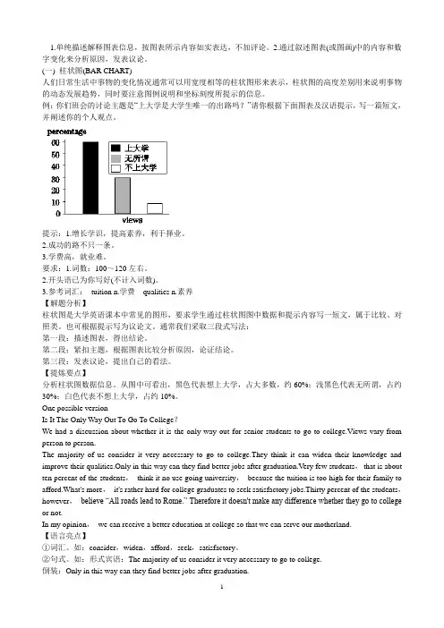 专四英语作文图表作文