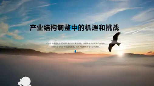 产业结构调整中的机遇和挑战