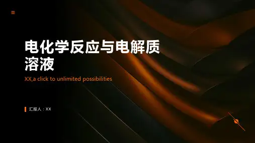 电化学反应与电解质溶液