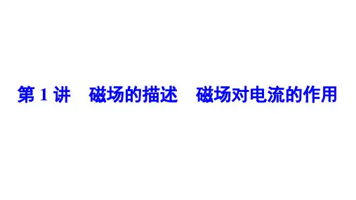 高中物理【磁场的描述 磁场对电流的作用】知识点、规律总结