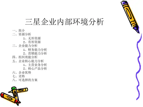 三星企业内部环境分析