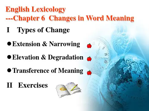 VI.Changes in Word Meaning