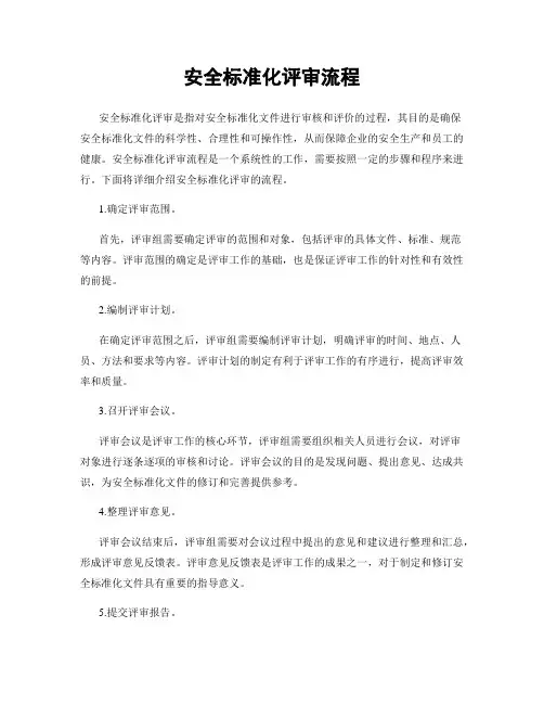安全标准化评审流程
