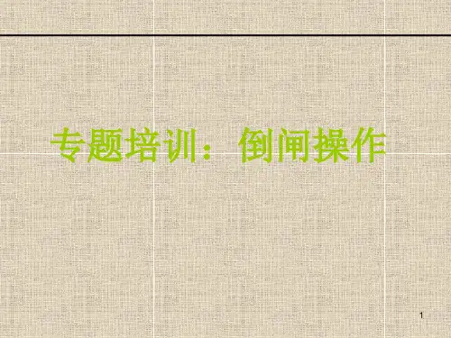 倒闸操作培训ppt课件