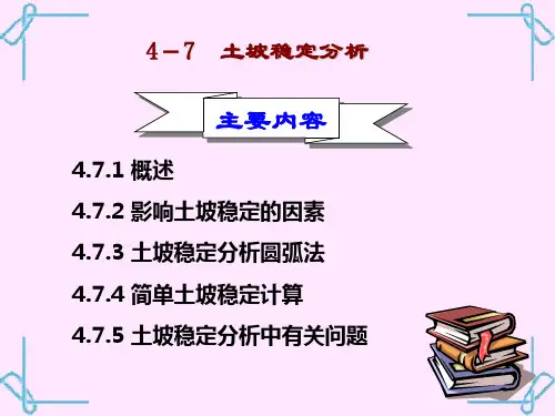 4.7土坡稳定性分析课件