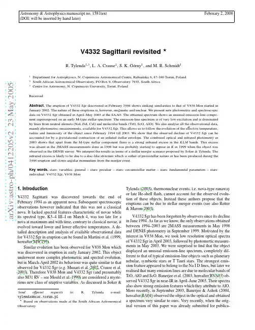 V4332 Sagittarii revisited