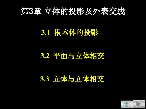 工程制图第三章立体