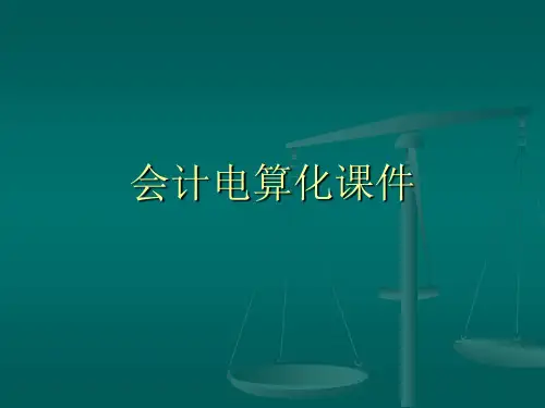 会计电算化课件