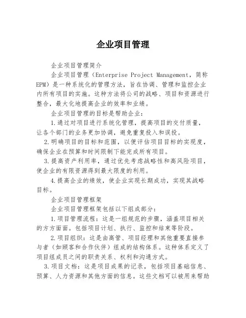 企业项目管理