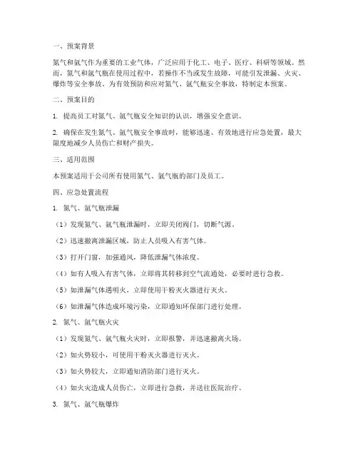 氮气_氩气瓶应急预案