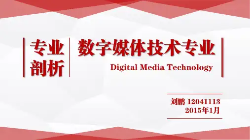 数字媒体技术介绍 ppt课件