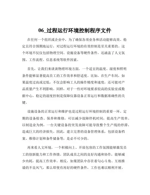 06_过程运行环境控制程序文件