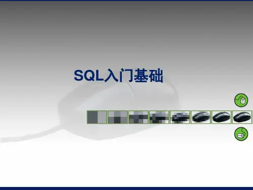 SQL(精简版)ppt课件