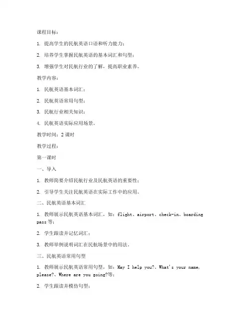 上海交通大学民航英语教案