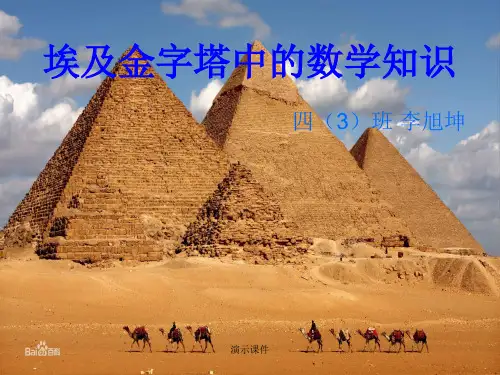 总结埃及金字塔中的数学知识.ppt