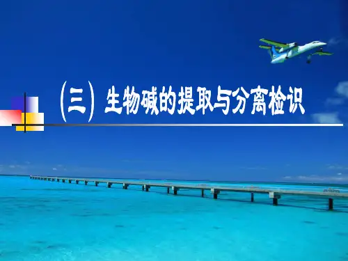 9 学习项目一 生物碱的提取分离和检识