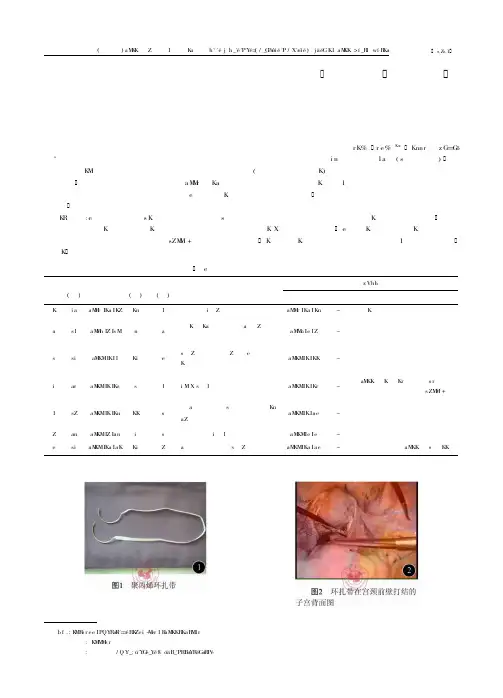 孕前环扎带腹腔镜宫颈环扎术