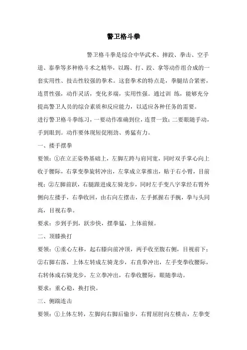 警卫格斗拳