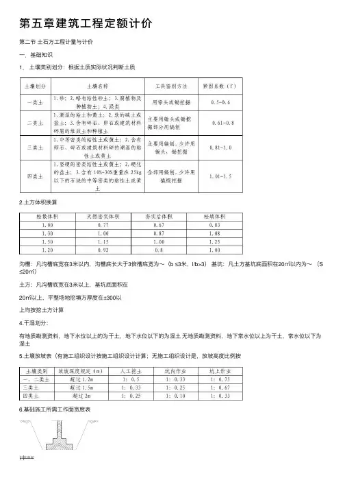 第五章建筑工程定额计价