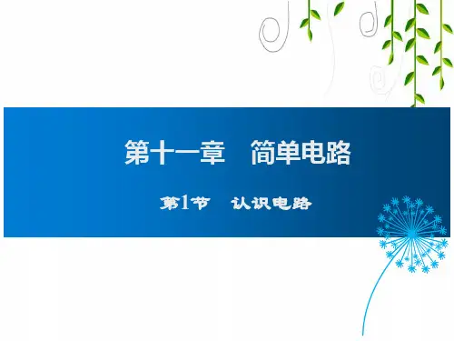 北师版九年级物理第1节  认识电路课件
