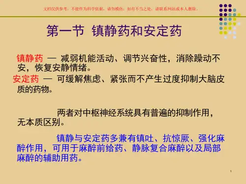 药理学中枢神经系统药理ppt课件