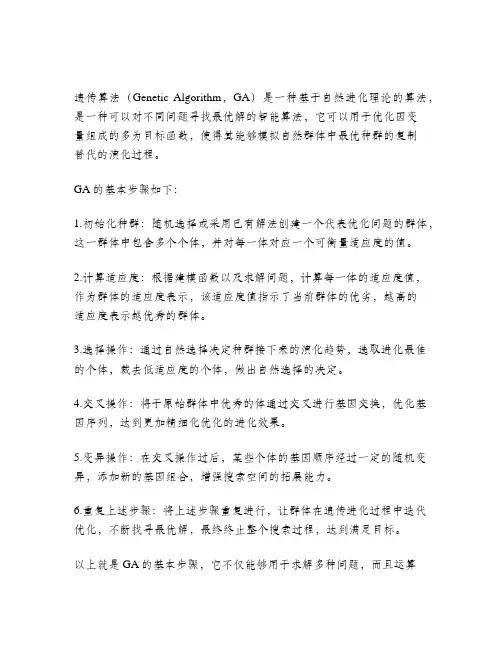 遗传算法步骤