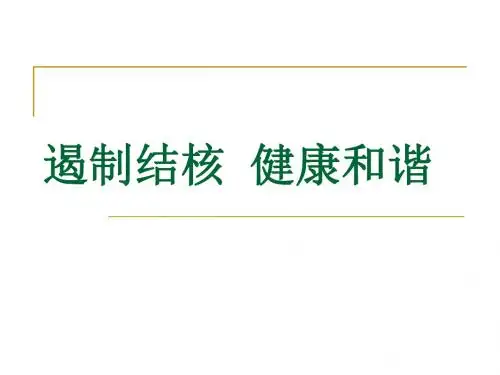 结核病的防治PPT课件