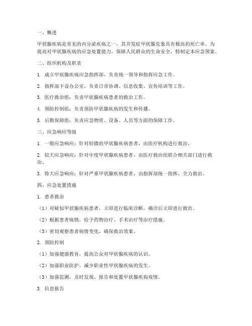 甲状腺应急预案