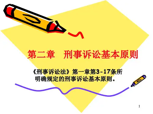 刑事诉讼基本原则 -PPT课件